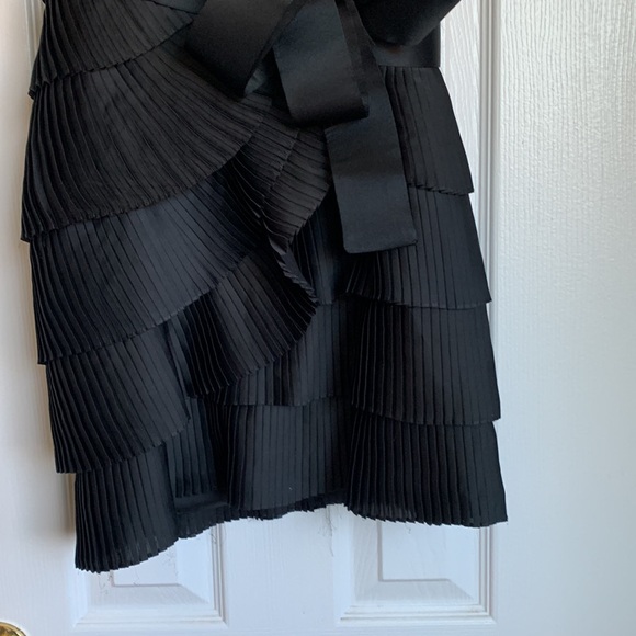 Marchesa Notte Black Ruffle Mini Dress - Picture 4 of 8